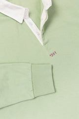 SWEATSHIRT RUGBY POLO WATER GREEN