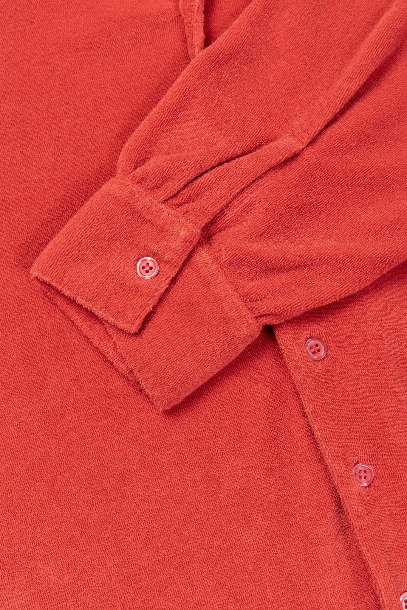 SHIRT LONG SLEEVE TERRY FRAMBOISE