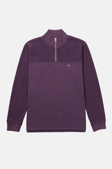 SWEATSHIRT ZIP PLUM