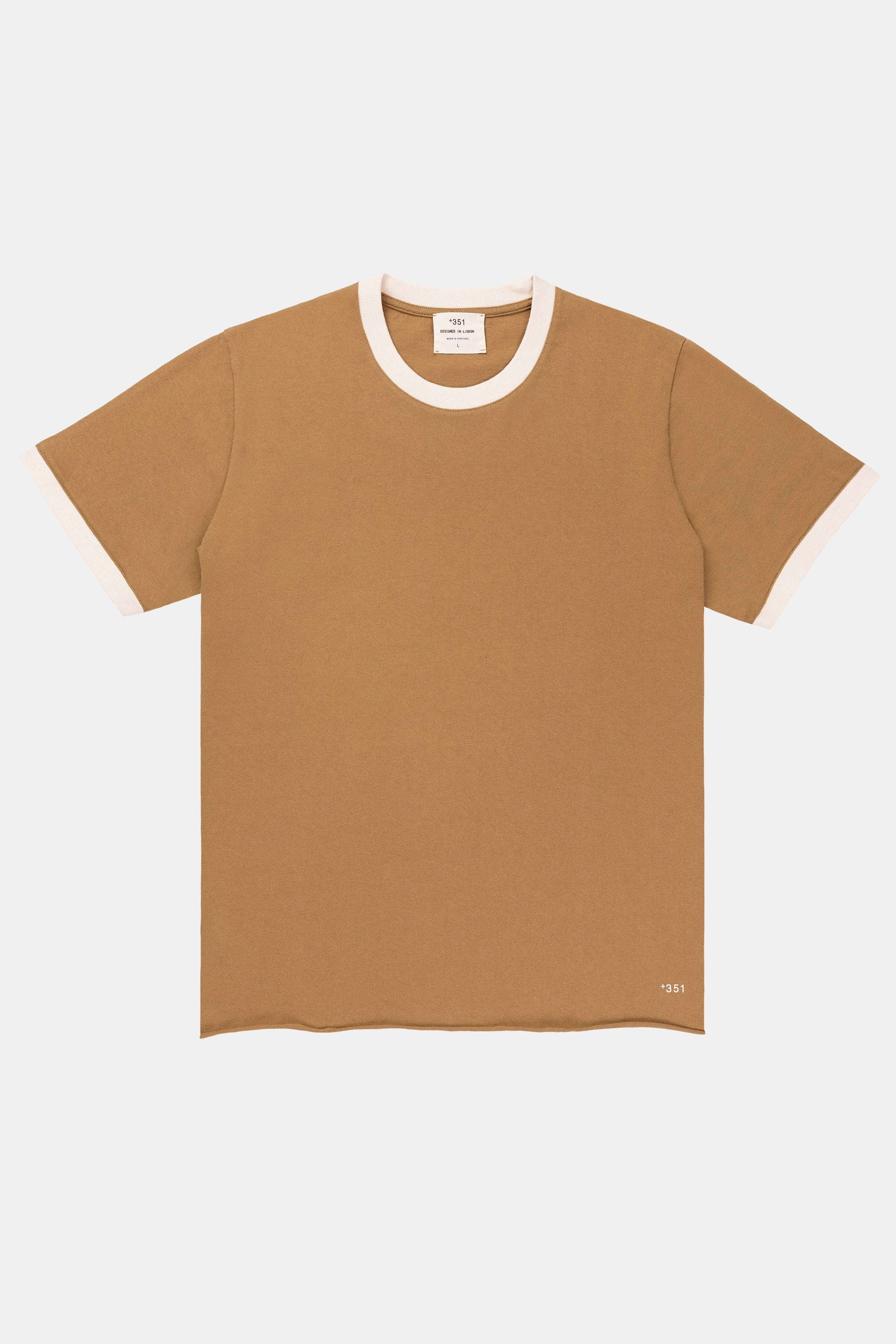 T-SHIRT RINGER CAMEL