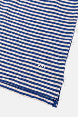T-SHIRT STRIPES PETROL/OFF-WHITE FLOWER