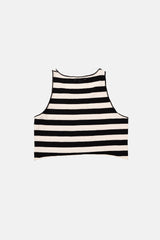 TOP GRAPHIC SEASHELL CRU/BLACK