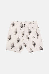 WALKSHORTS TWILL OFF-WHITE/PRINT SEASHELL