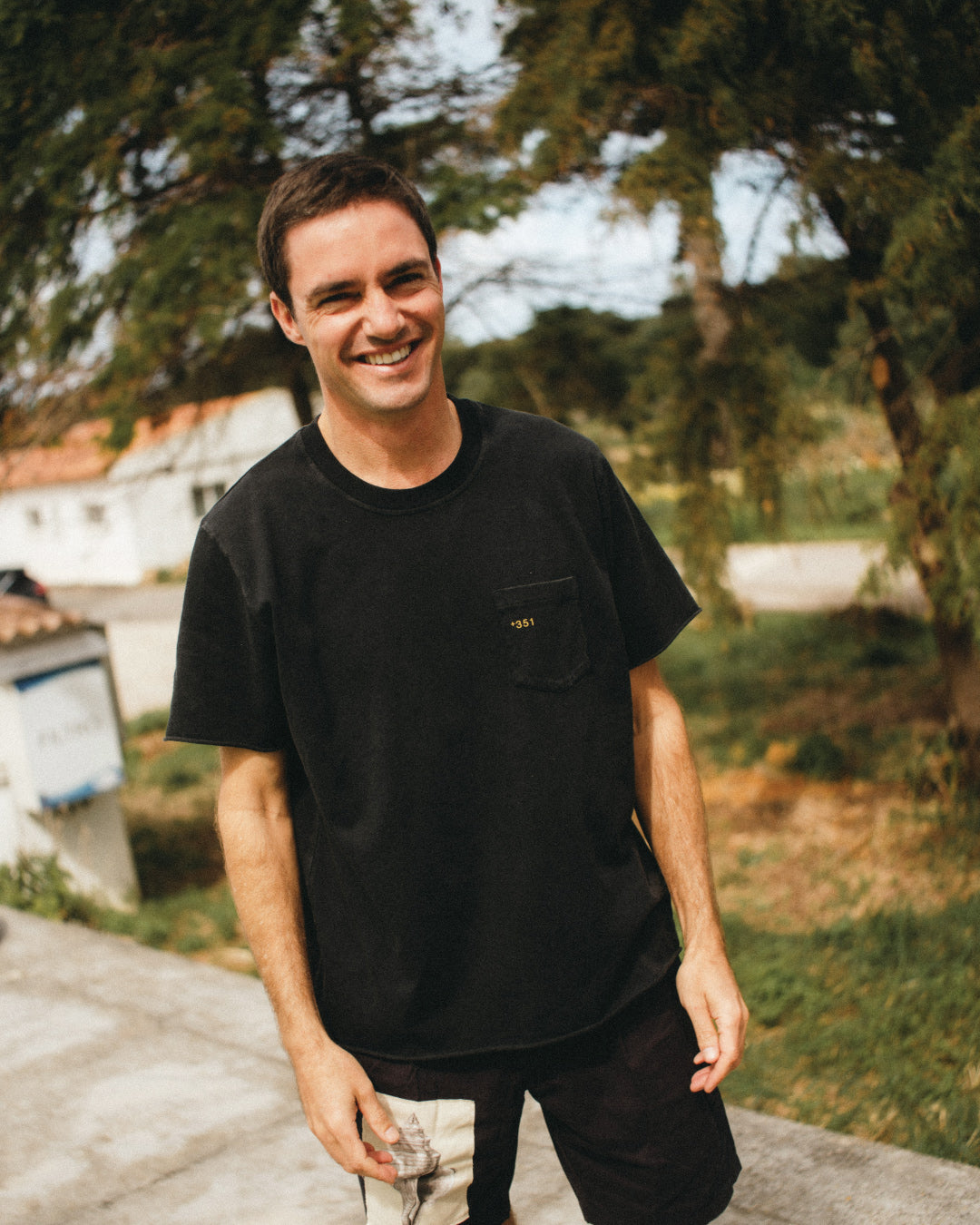 T-SHIRT HEAVYWEIGHT PARIS BLACK FADE OUT