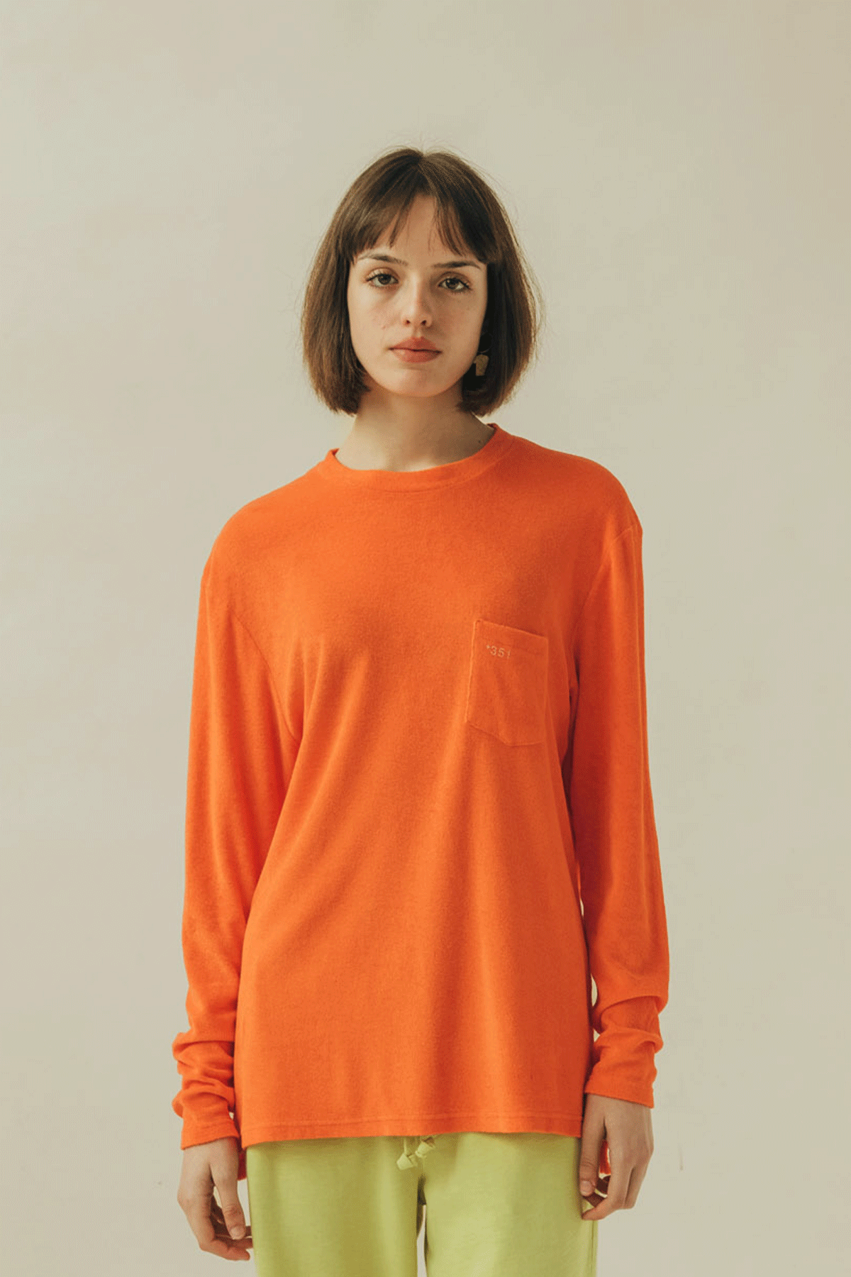 LONG SLEEVE TERRY TANGERINE