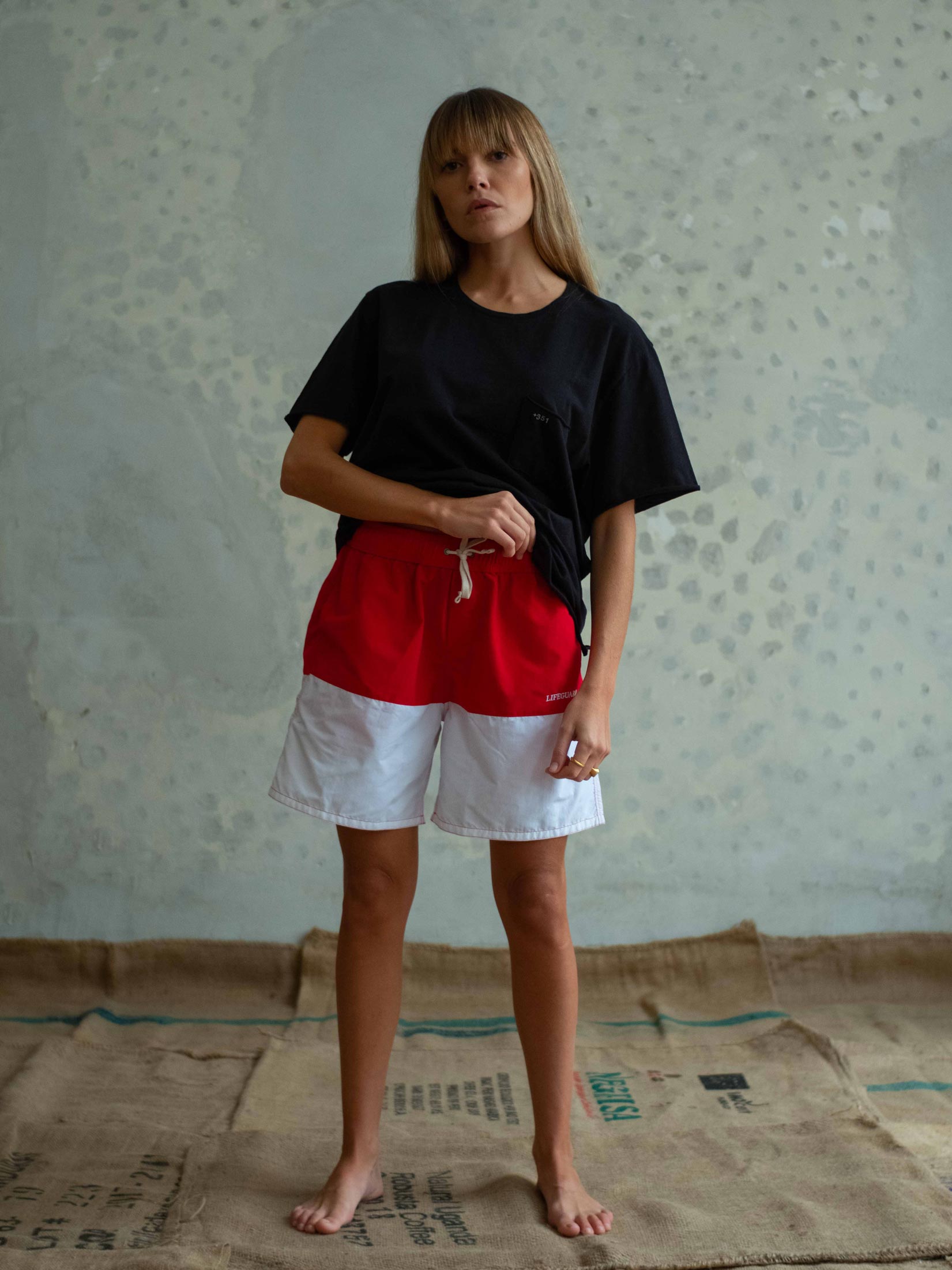 BOARDSHORTS LIFEGUARD RED/ CRU