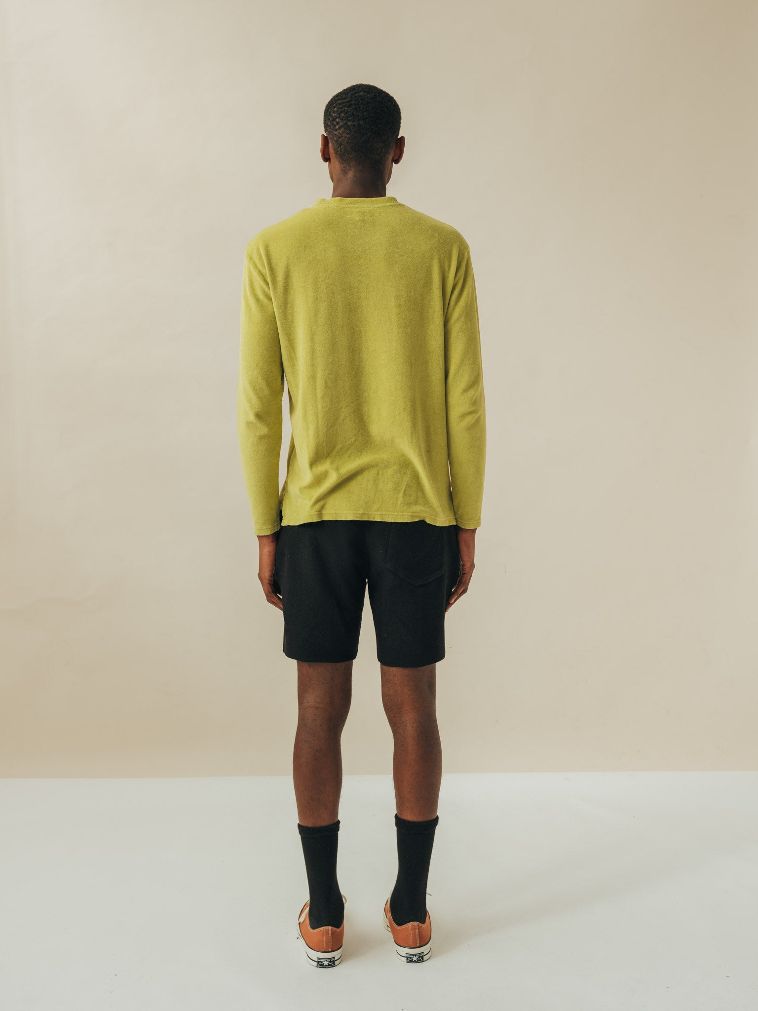 LONG SLEEVE TERRY EARTH GREEN