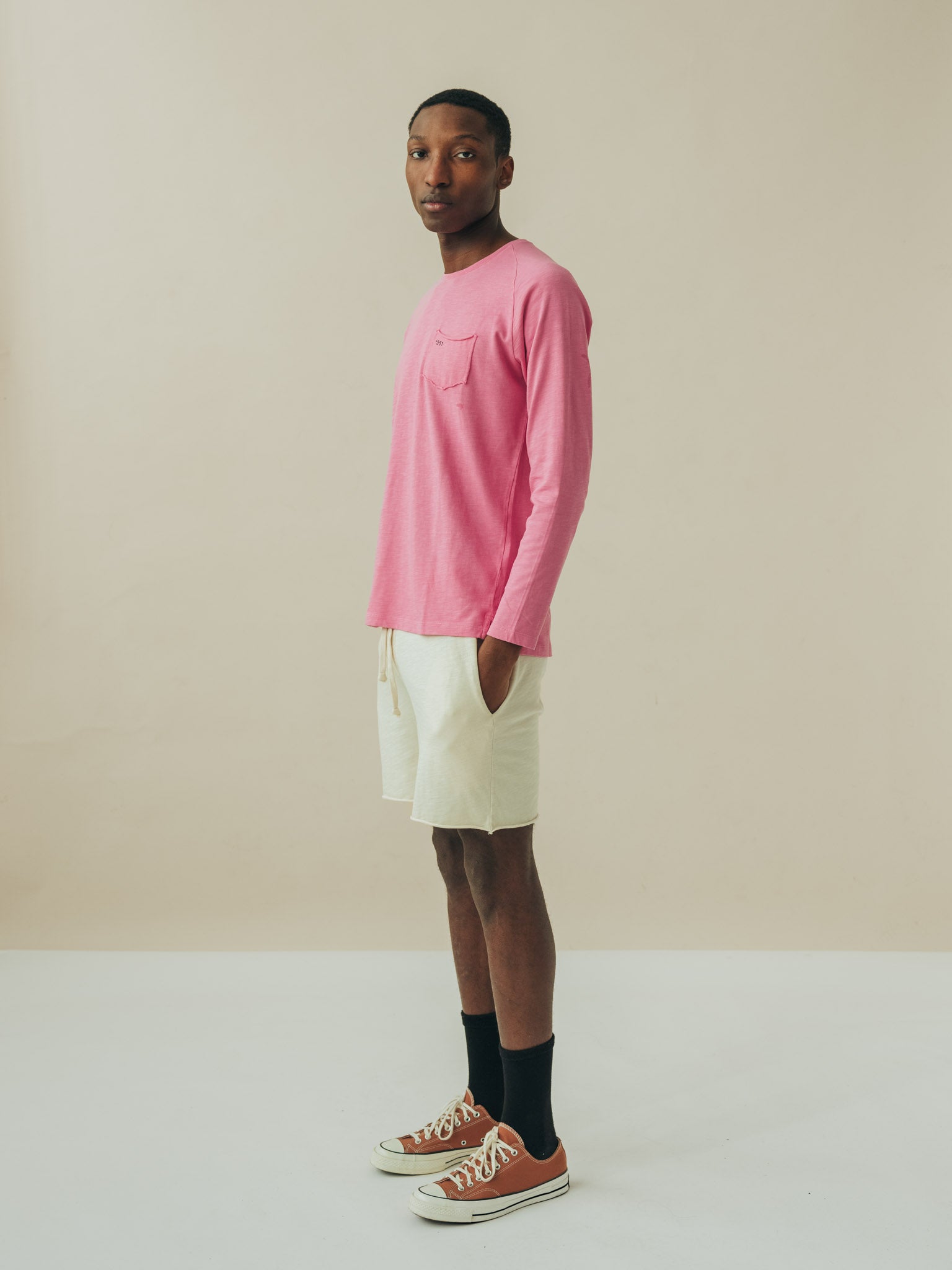 LONG SLEEVE ESSENTIAL STRAWBERRY