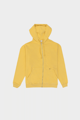 HOODIE ZIP PALE YELLOW