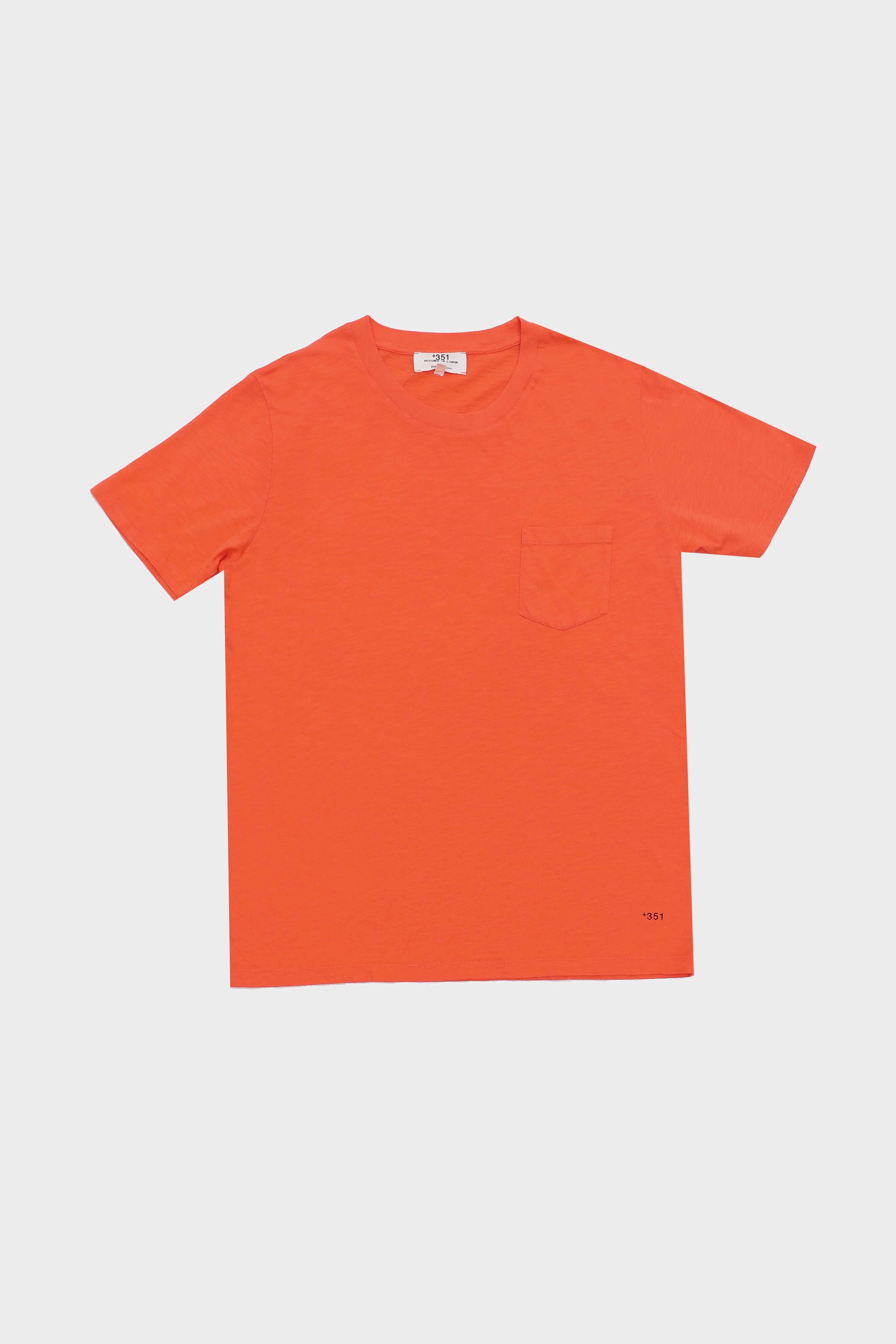 T-SHIRT REVERSIBLE RIB TANGERINE