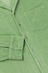 SHIRT LONG SLEEVE TERRY PASTEL GREEN