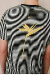 T-SHIRT STRIPES GRAPHIC BOTANIC