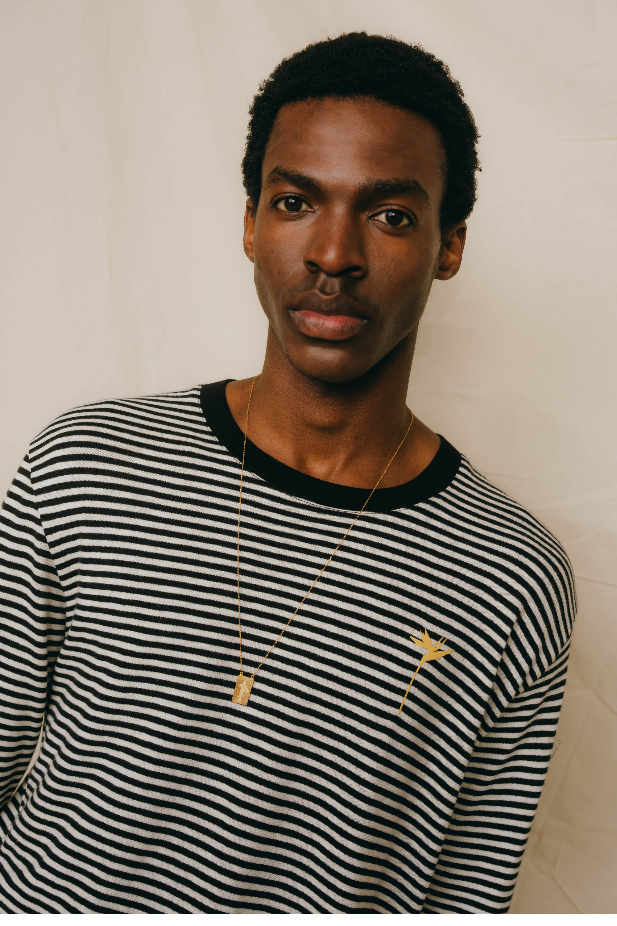 LONG SLEEVE STRIPES GRAPHIC BOTANIC