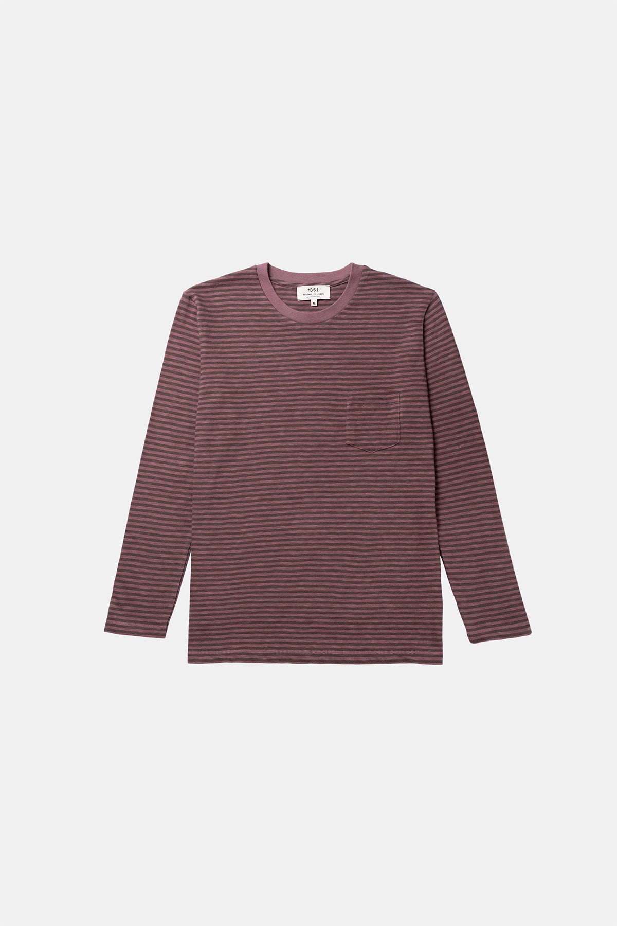 LONG SLEEVE STRIPES EXPRESSO & AUBERGINE