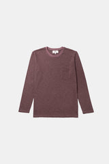 LONG SLEEVE STRIPES EXPRESSO/AUBERGINE