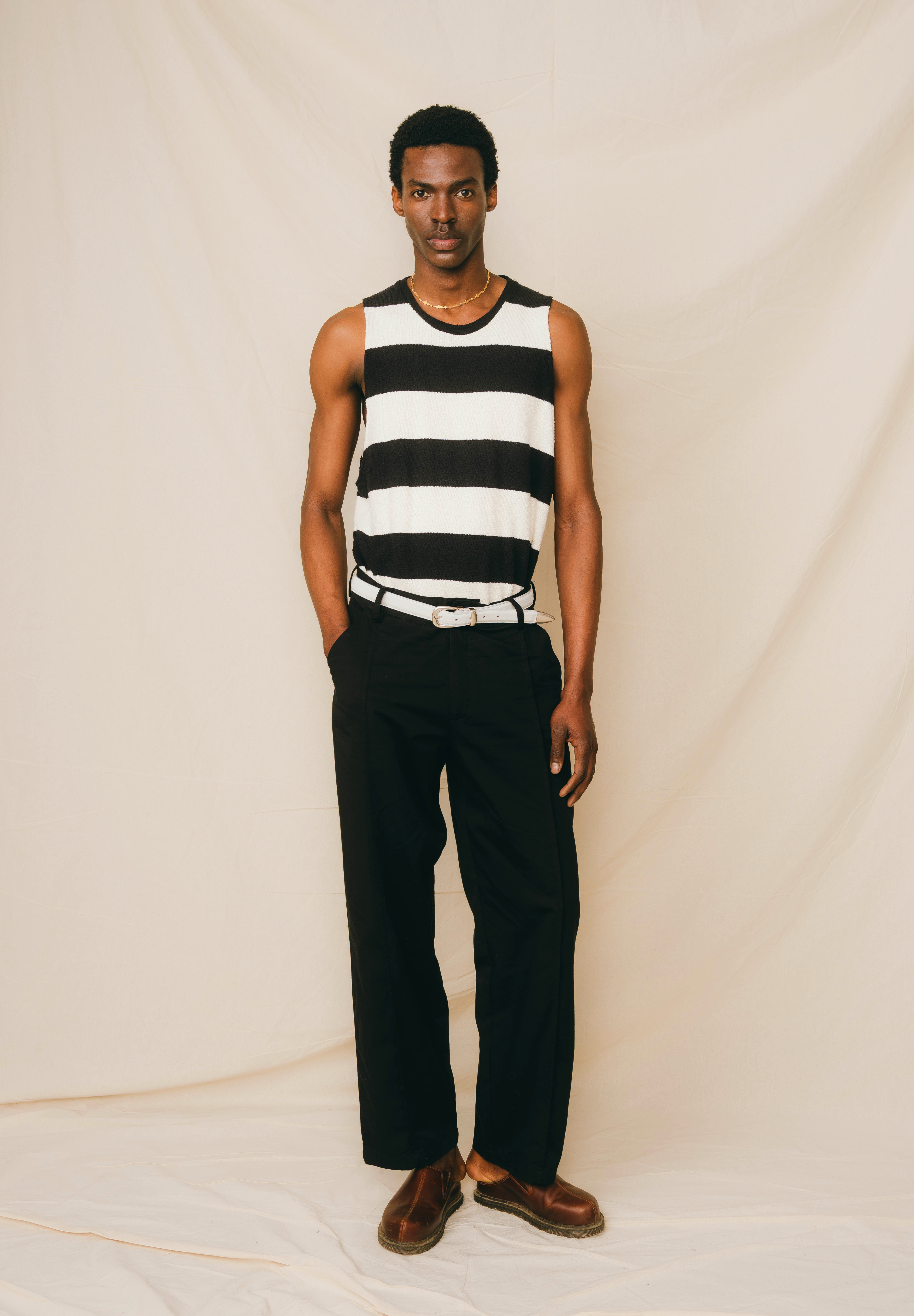 PANTS BAGGY LIGHT CANVAS BLACK