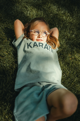 T-SHIRT KIDS KARATE ICY GREEN