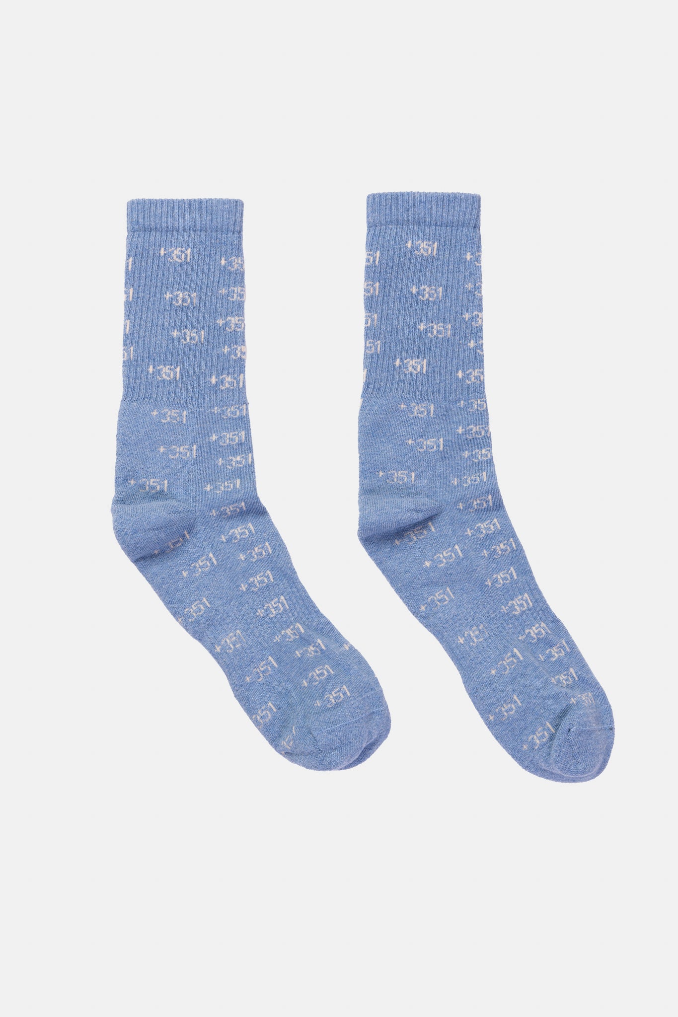 SOCKS JASMIN BLUE/OFF-WHITE