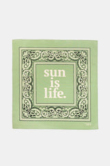 SCARF SUN IS LIFE WATER GREEN