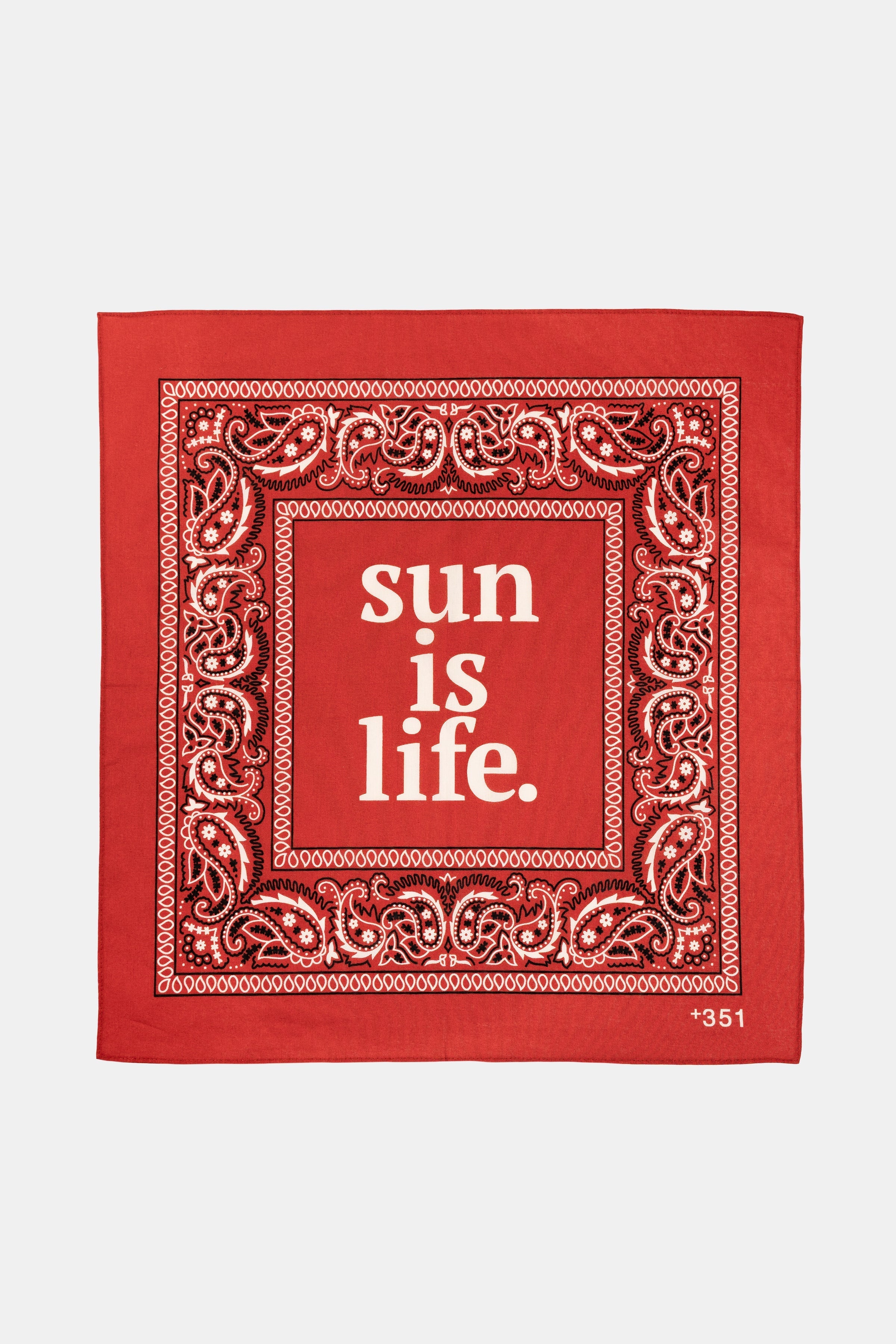 SCARF SUN IS LIFE FRAMBOISE