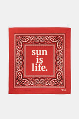 SCARF SUN IS LIFE FRAMBOISE