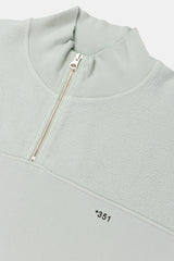SWEATSHIRT ZIP ICE BLUE