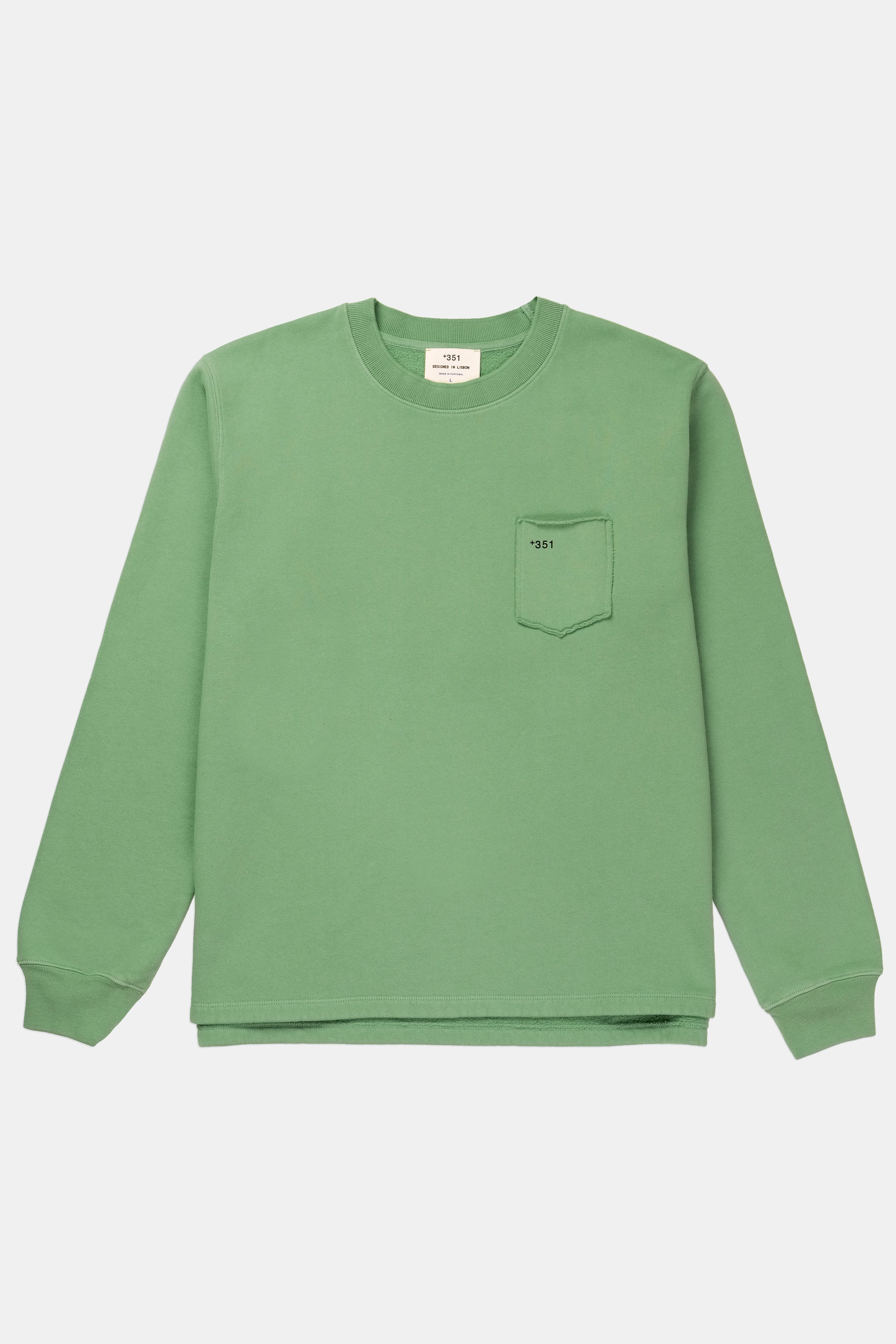 SWEATSHIRT ESSENTIAL PASTEL GREEN