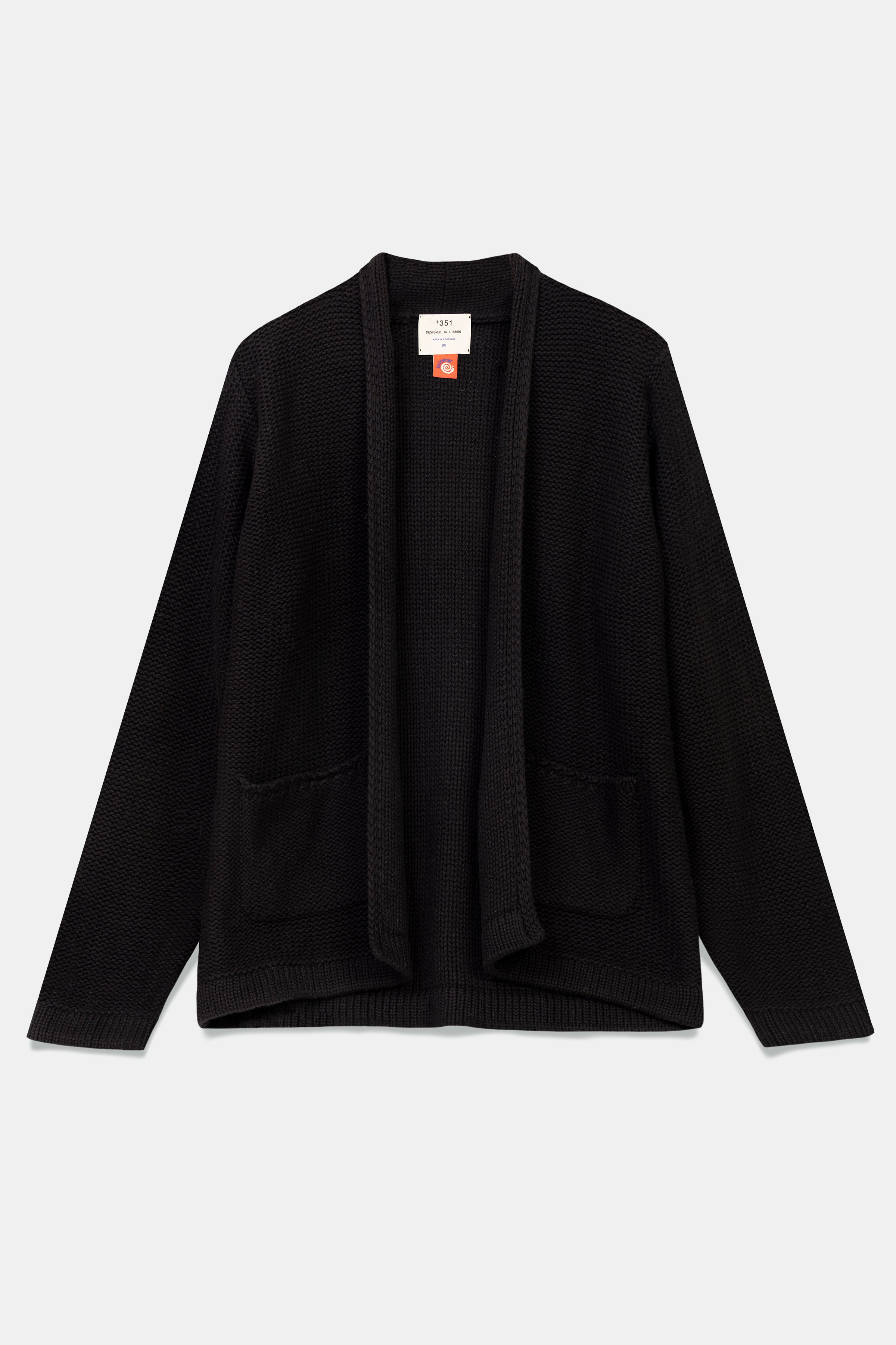 KNIT KIMONO CHARCOAL