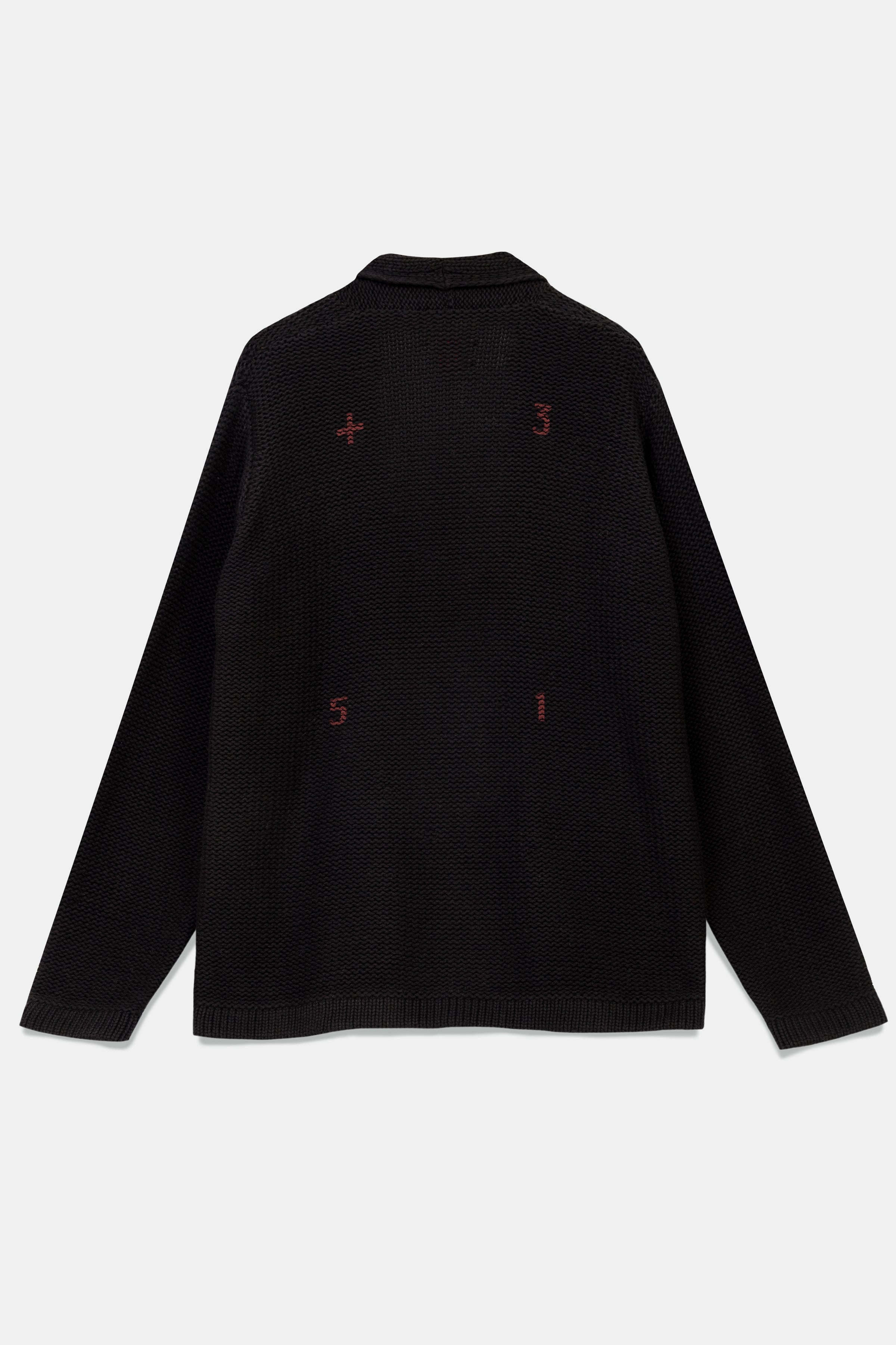 KNIT KIMONO CHARCOAL