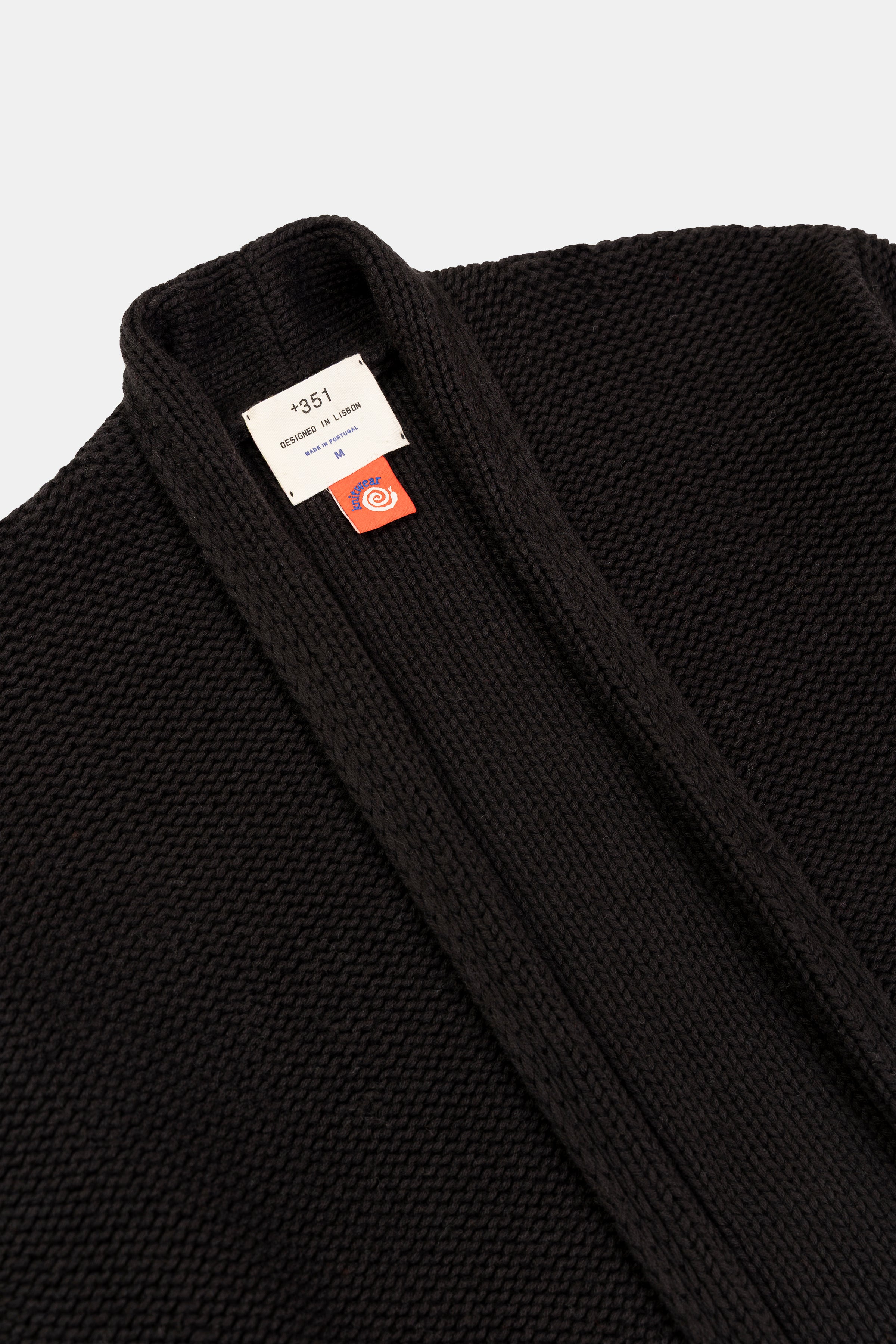 KNIT KIMONO CHARCOAL