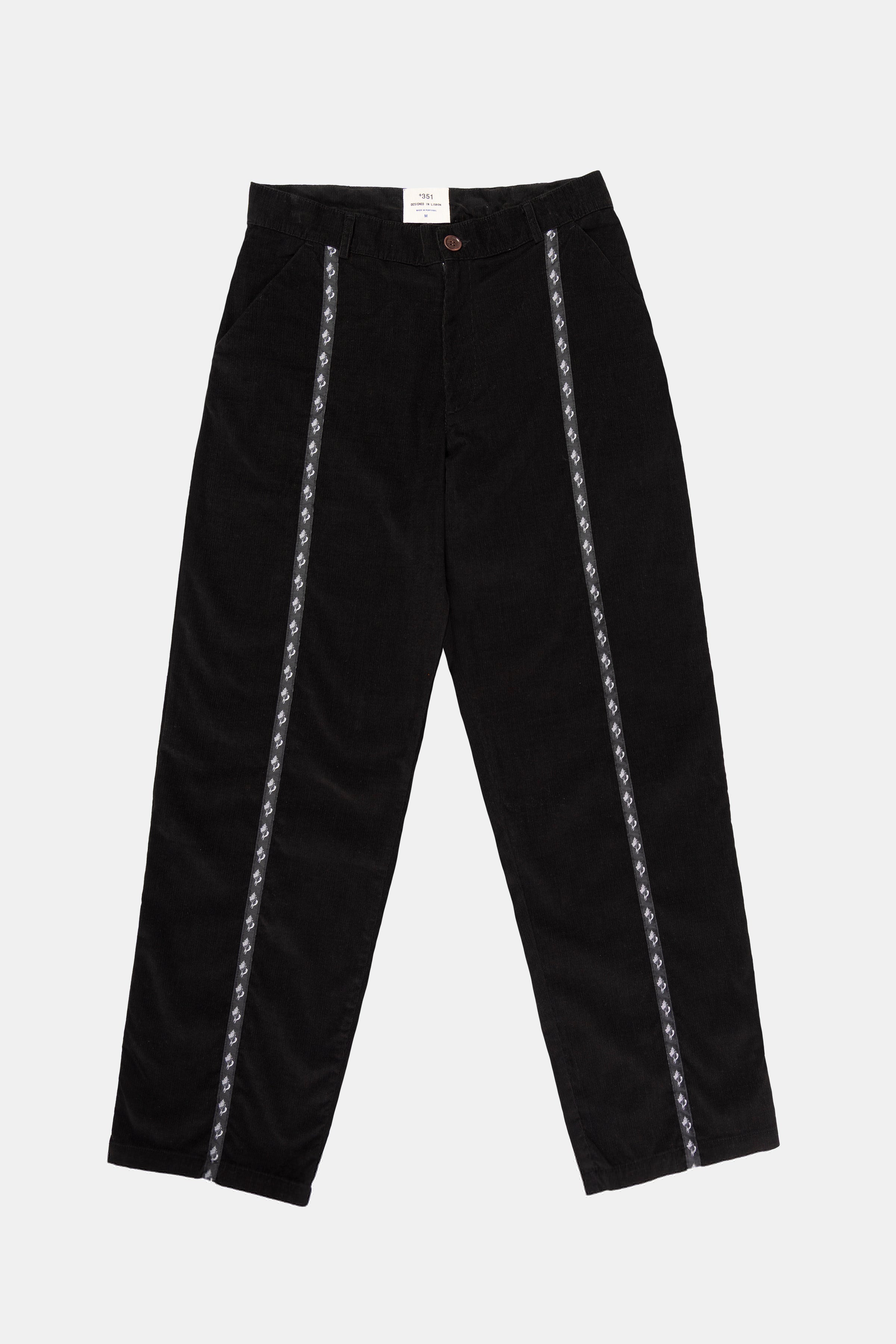 PANTS CANVAS SEASHELL BLACK
