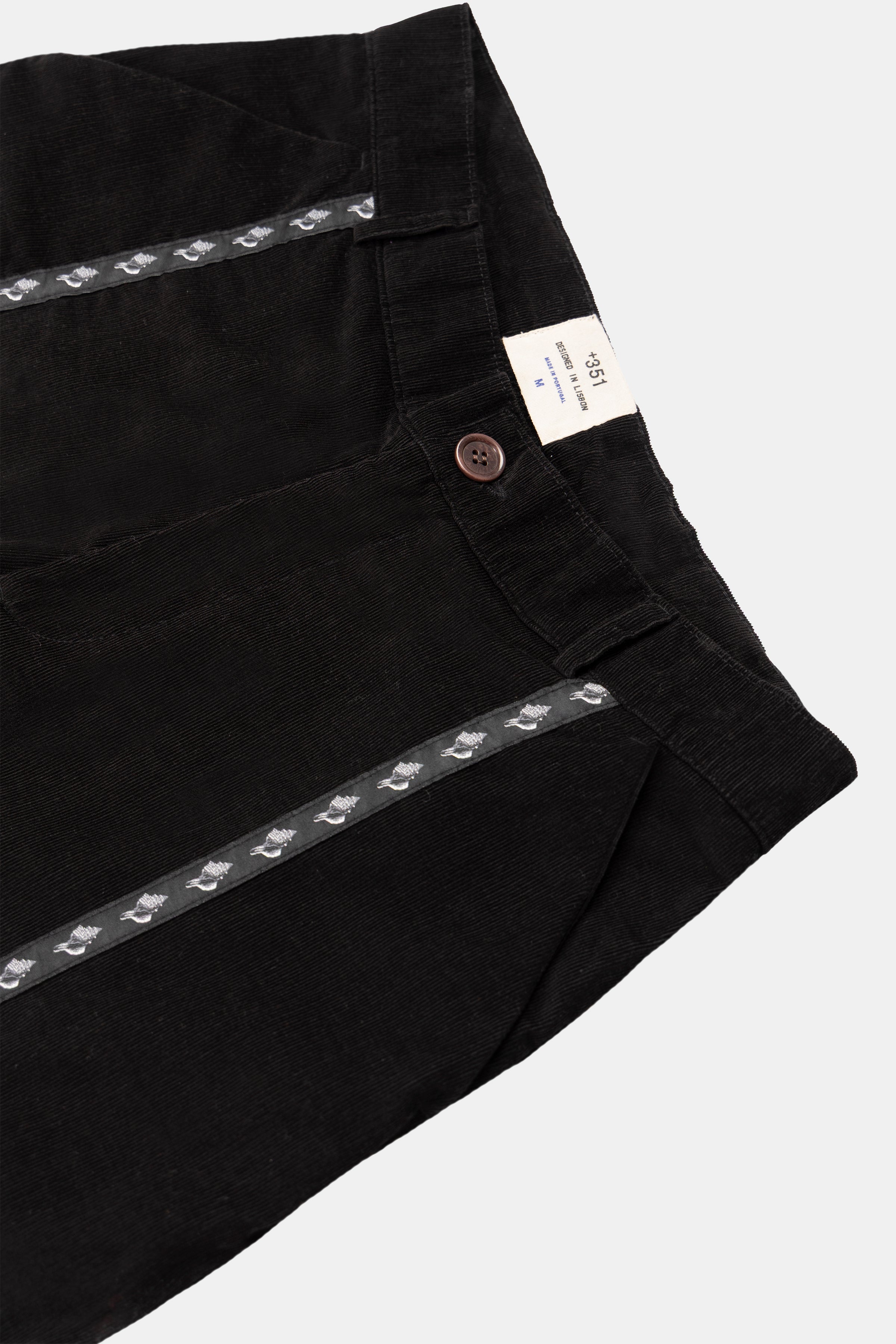 PANTS CANVAS SEASHELL BLACK