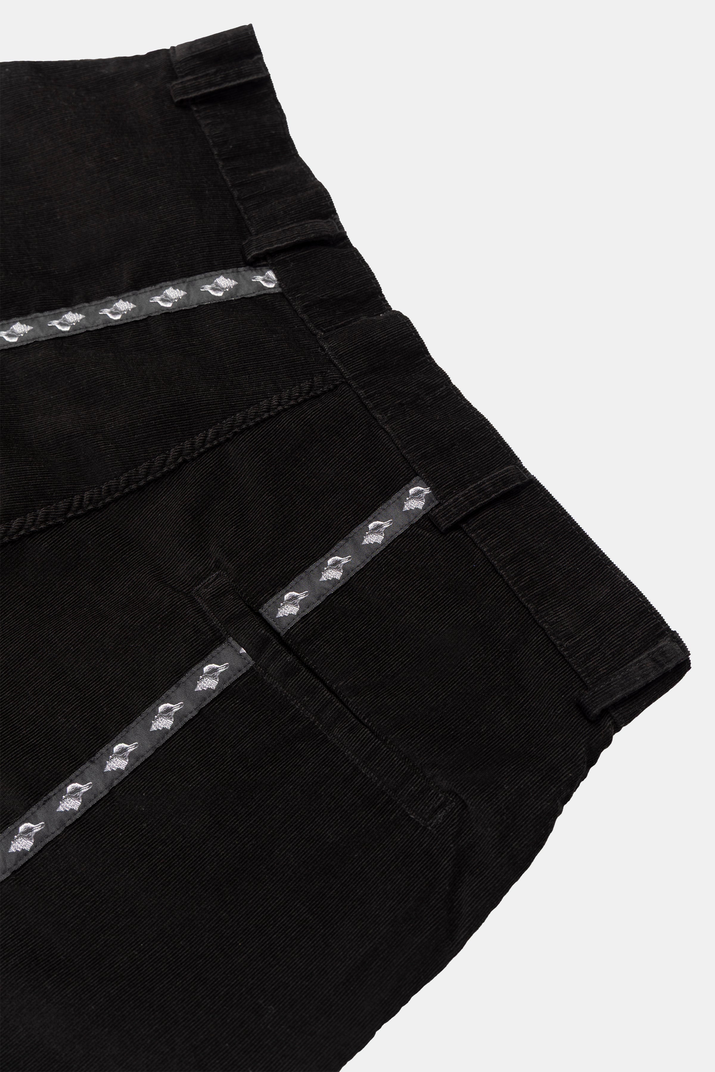 PANTS CANVAS SEASHELL BLACK
