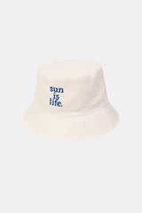 BUCKET HAT SUN IS LIFE OFF-WHITE