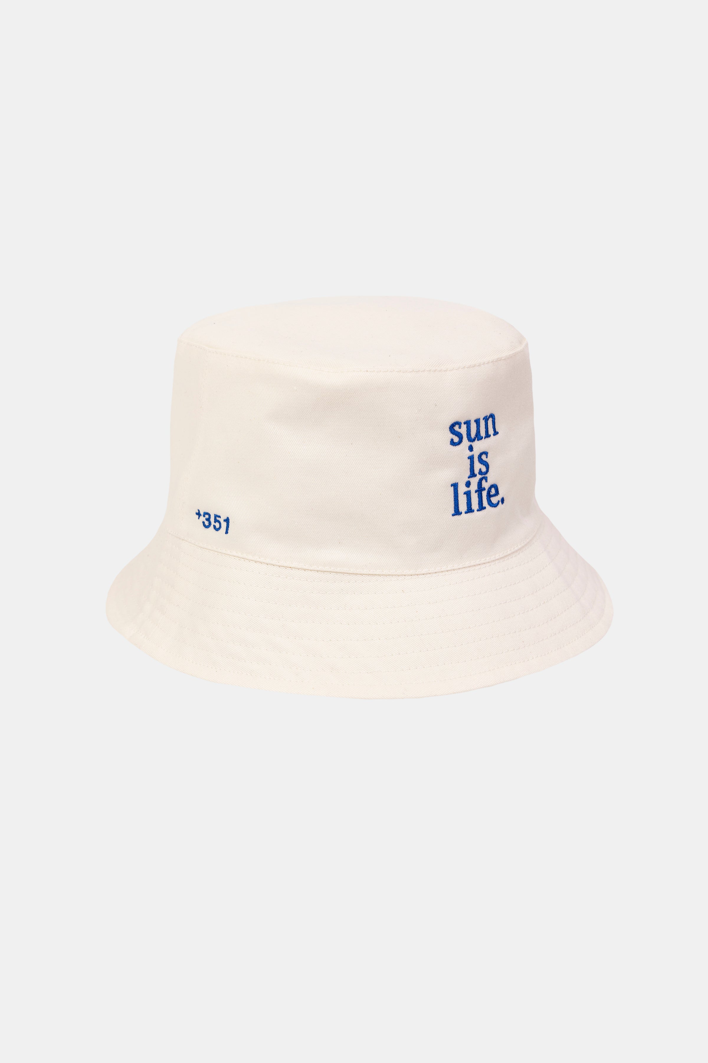 BUCKET HAT SUN IS LIFE OFF-WHITE