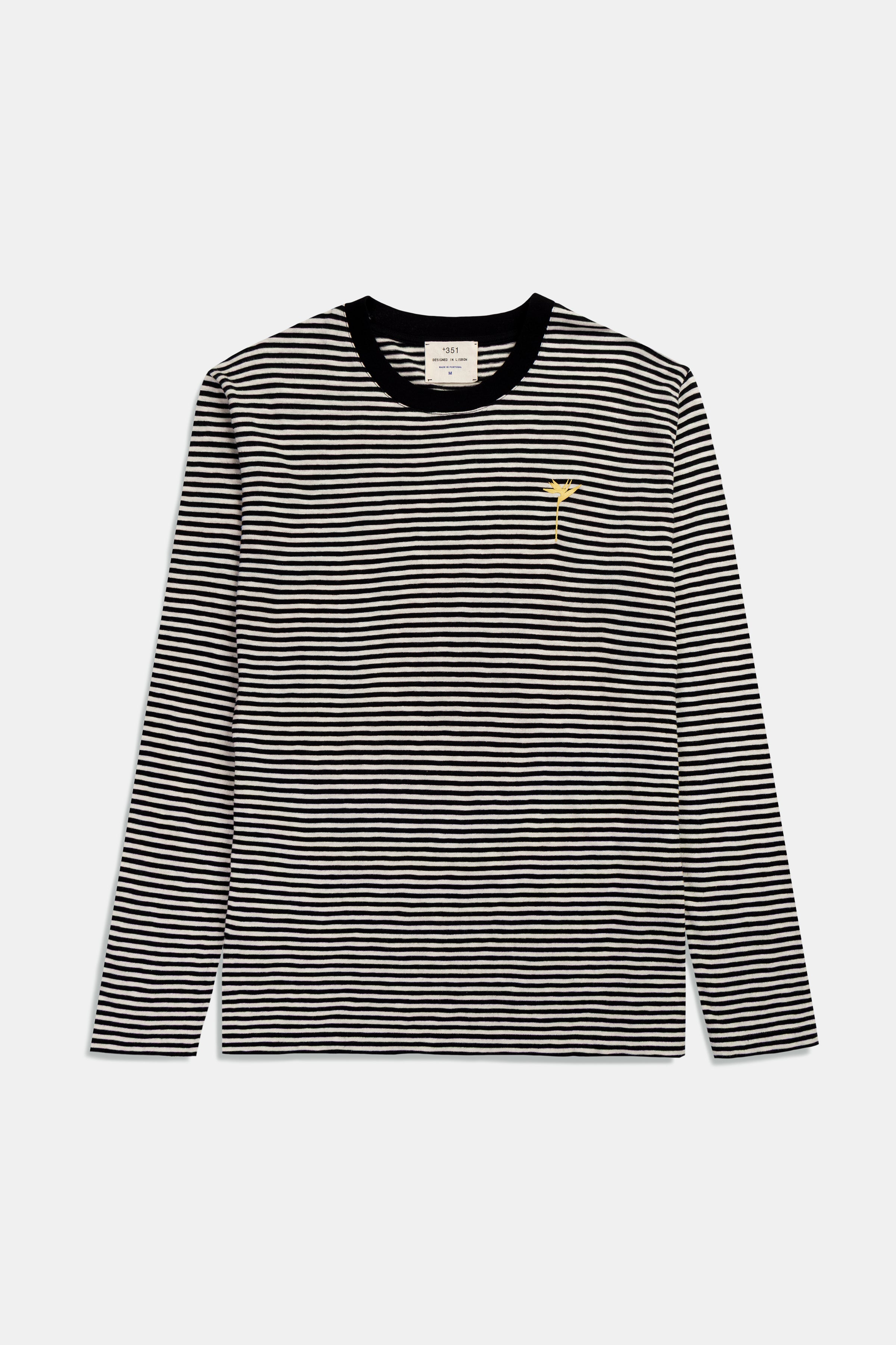 LONG SLEEVE STRIPES GRAPHIC BOTANIC