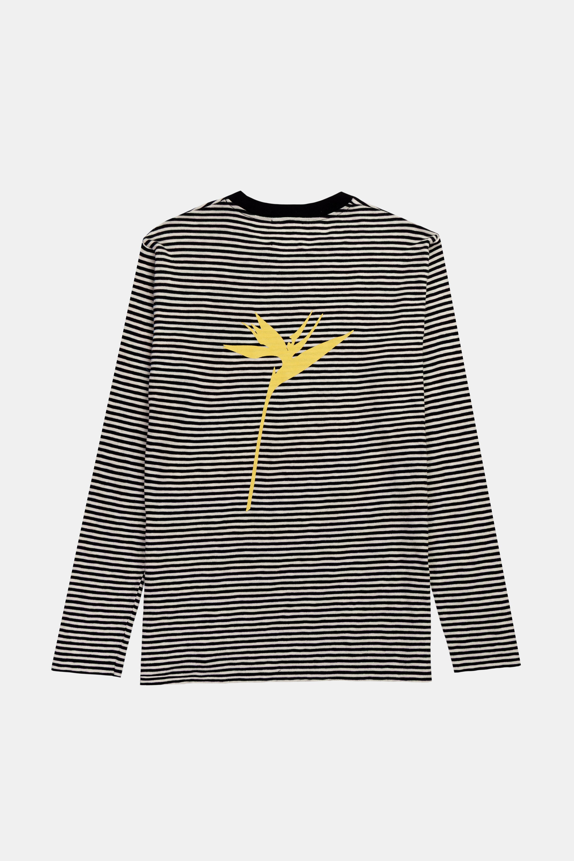 LONG SLEEVE STRIPES GRAPHIC BOTANIC