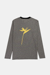 LONG SLEEVE STRIPES GRAPHIC BOTANIC
