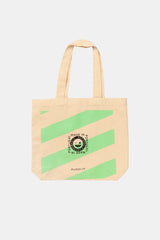 TOTE BAG STRIPES NEON GREEN