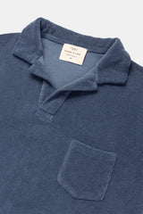 POLO LONG SLEEVE TERRY PETROL