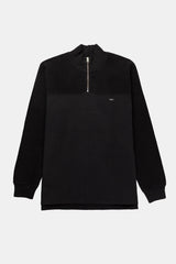 SWEATSHIRT ZIP BLACK