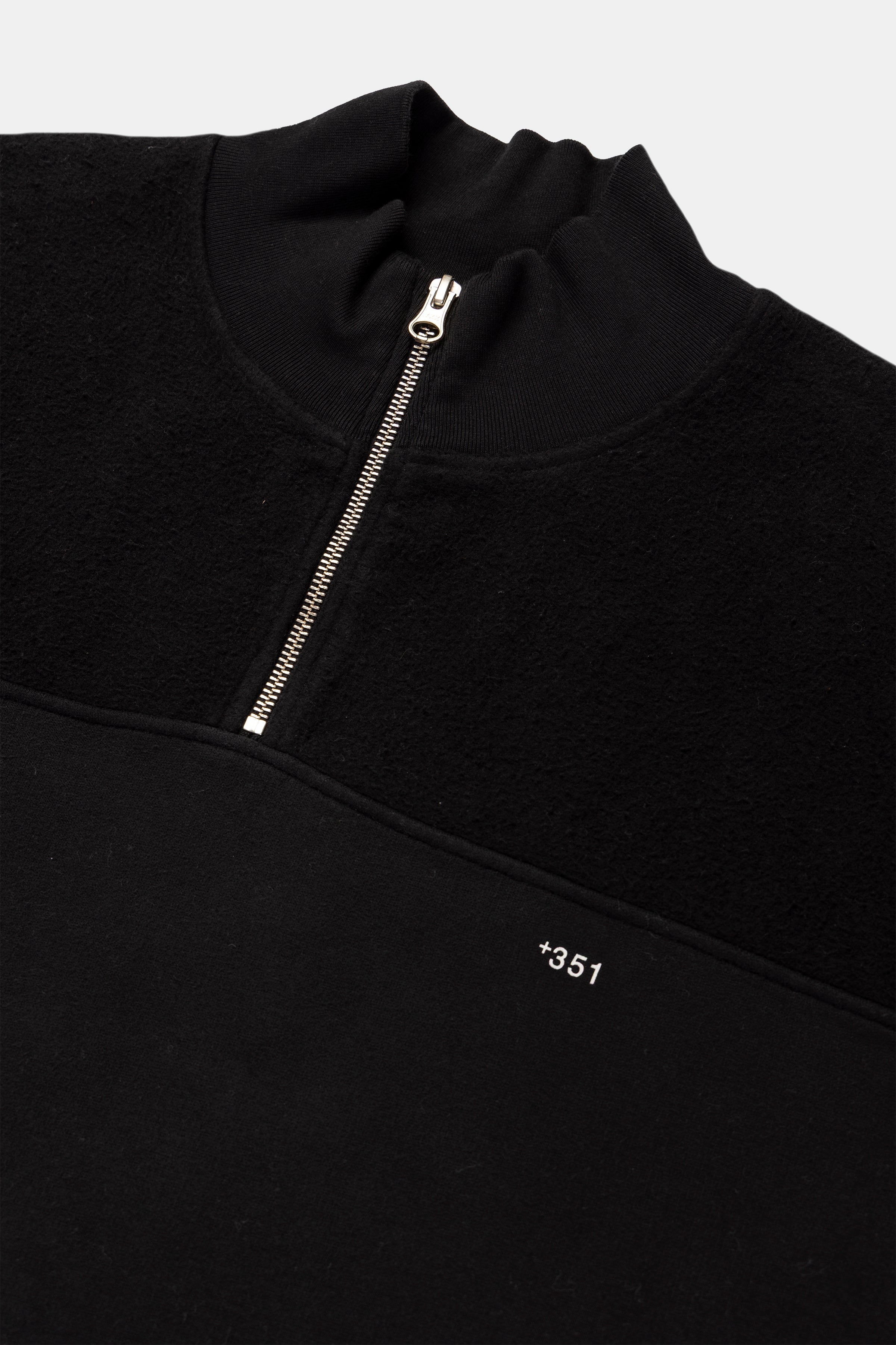 SWEATSHIRT ZIP BLACK