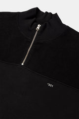 SWEATSHIRT ZIP BLACK