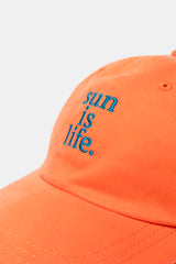 SUN IS LIFE BASEBALL CAP SALMON
