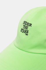 BASEBALL CAP UNDER THE STARS NEON GREEN