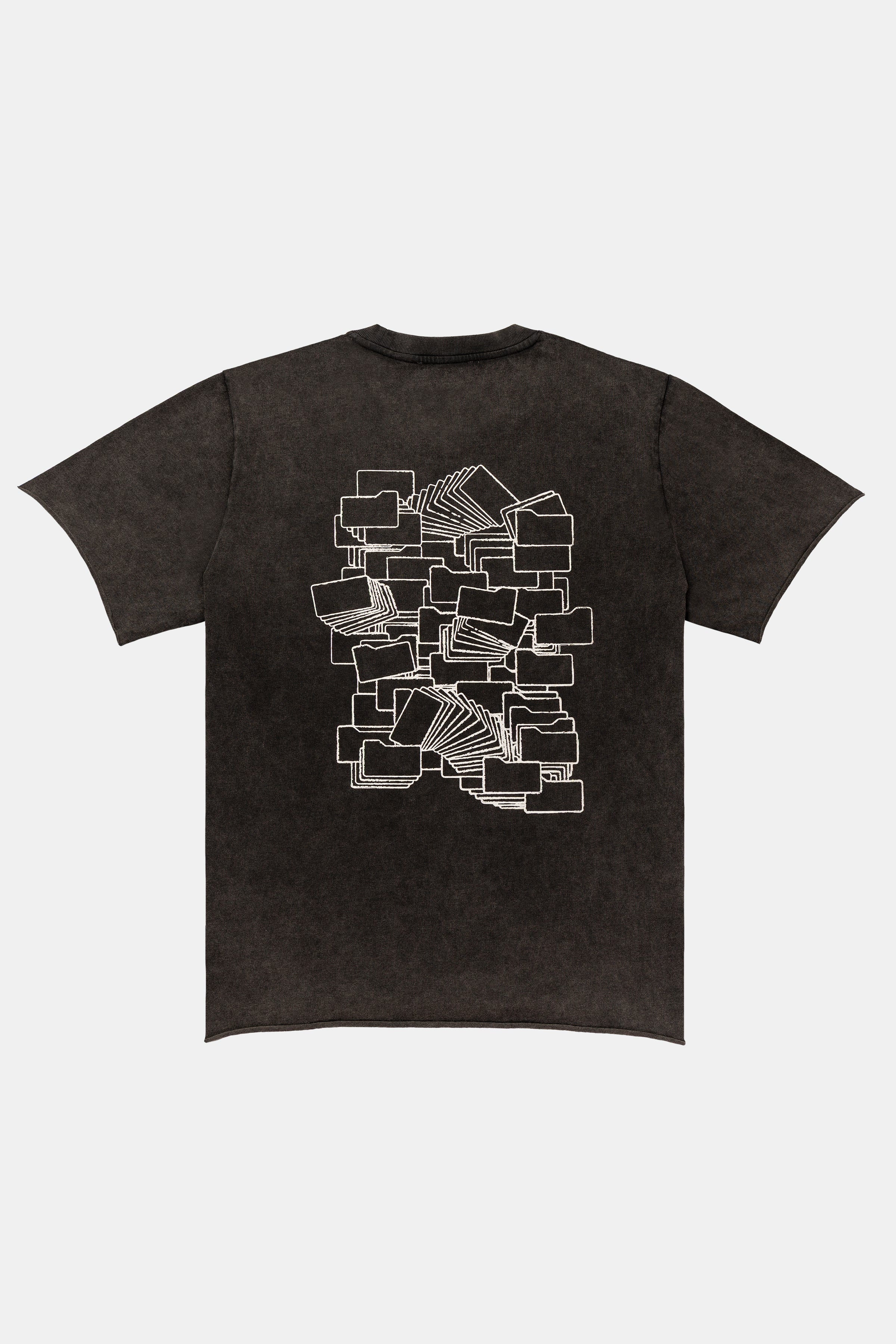 T-SHIRT FOLDER CHARCOAL FADE OUT