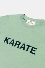 T-SHIRT KIDS KARATE ICY GREEN