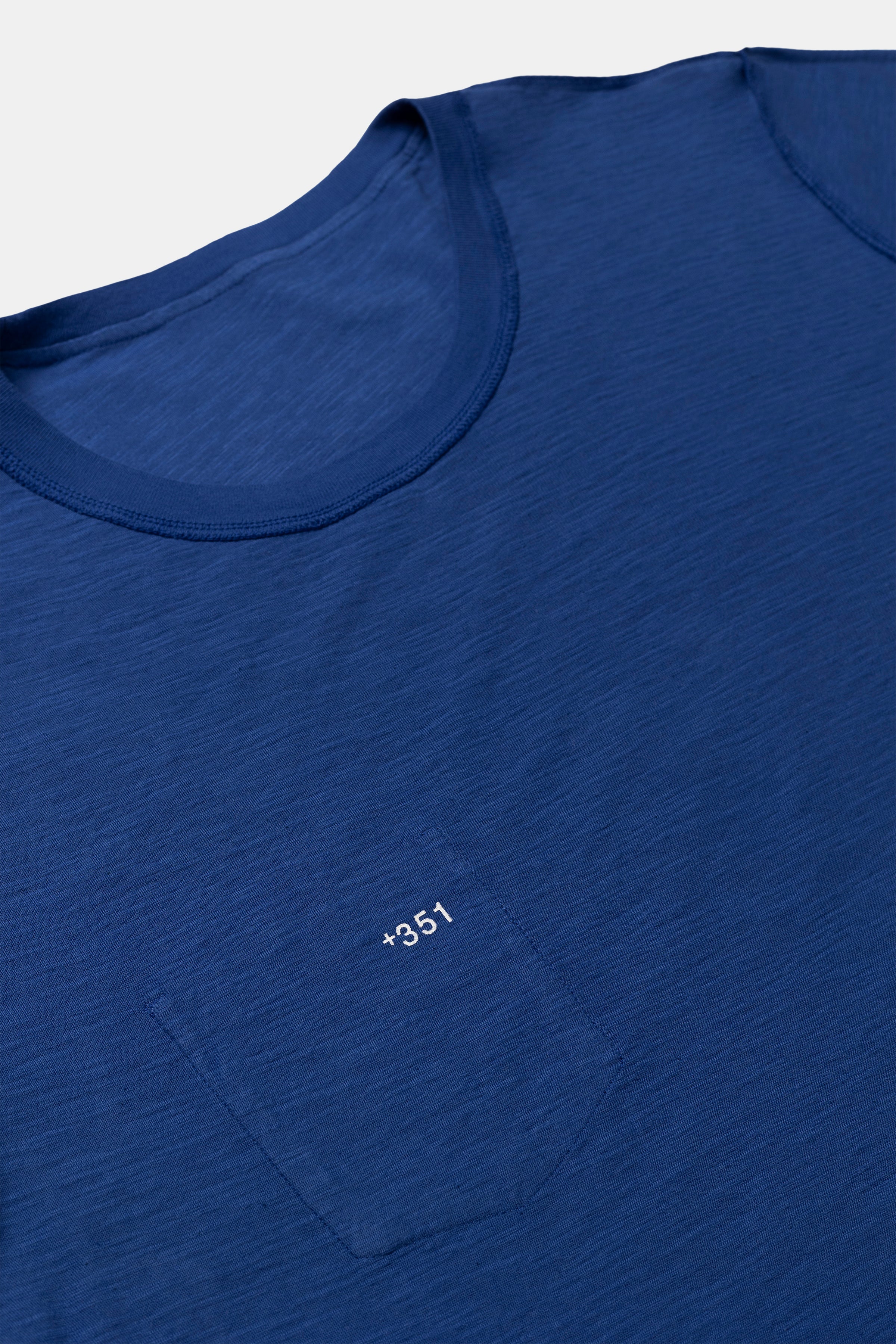 T-SHIRT REVERSIBLE RIB STEEL BLUE