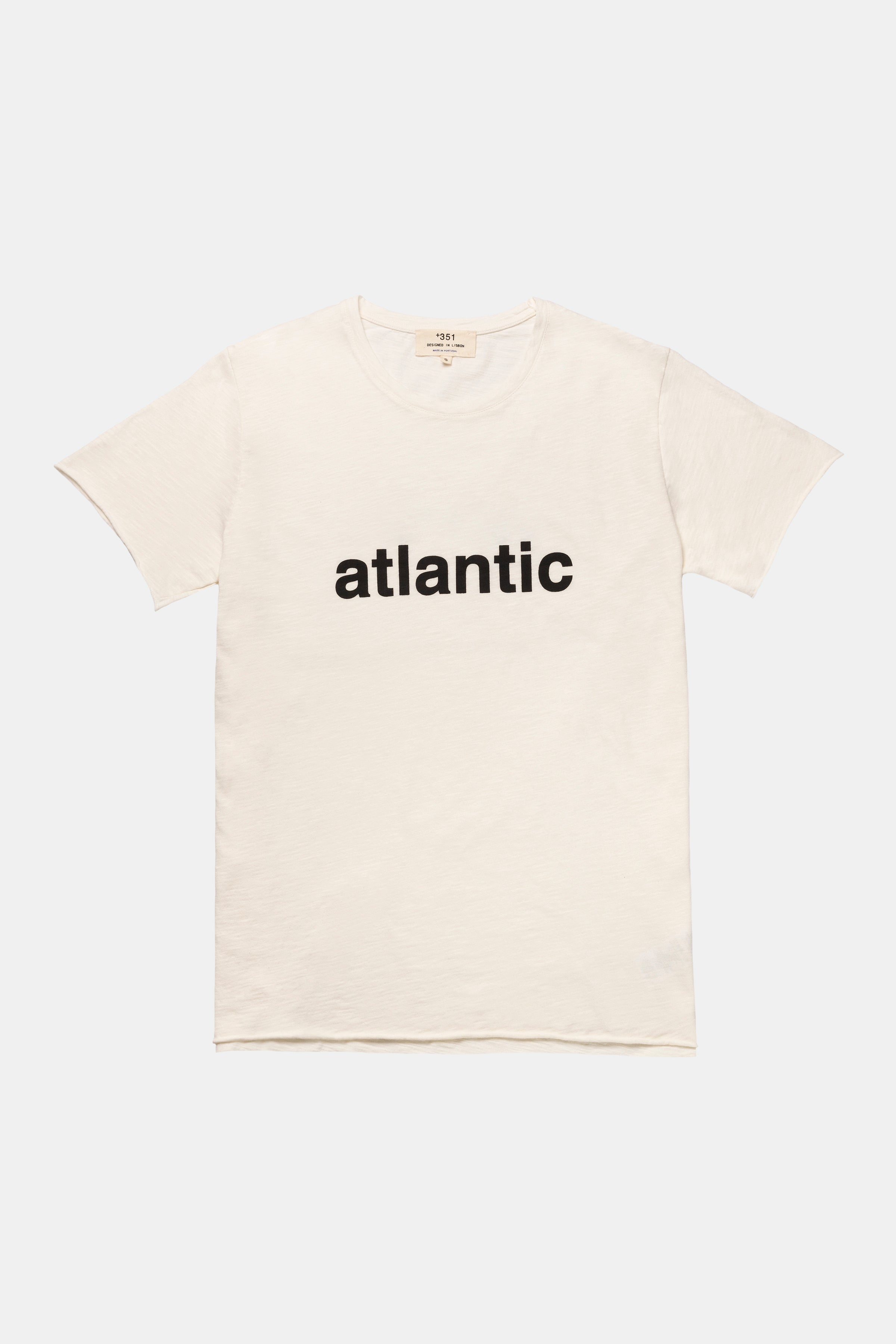 T-SHIRT ATLANTIC OFF-WHITE & CHARCOAL