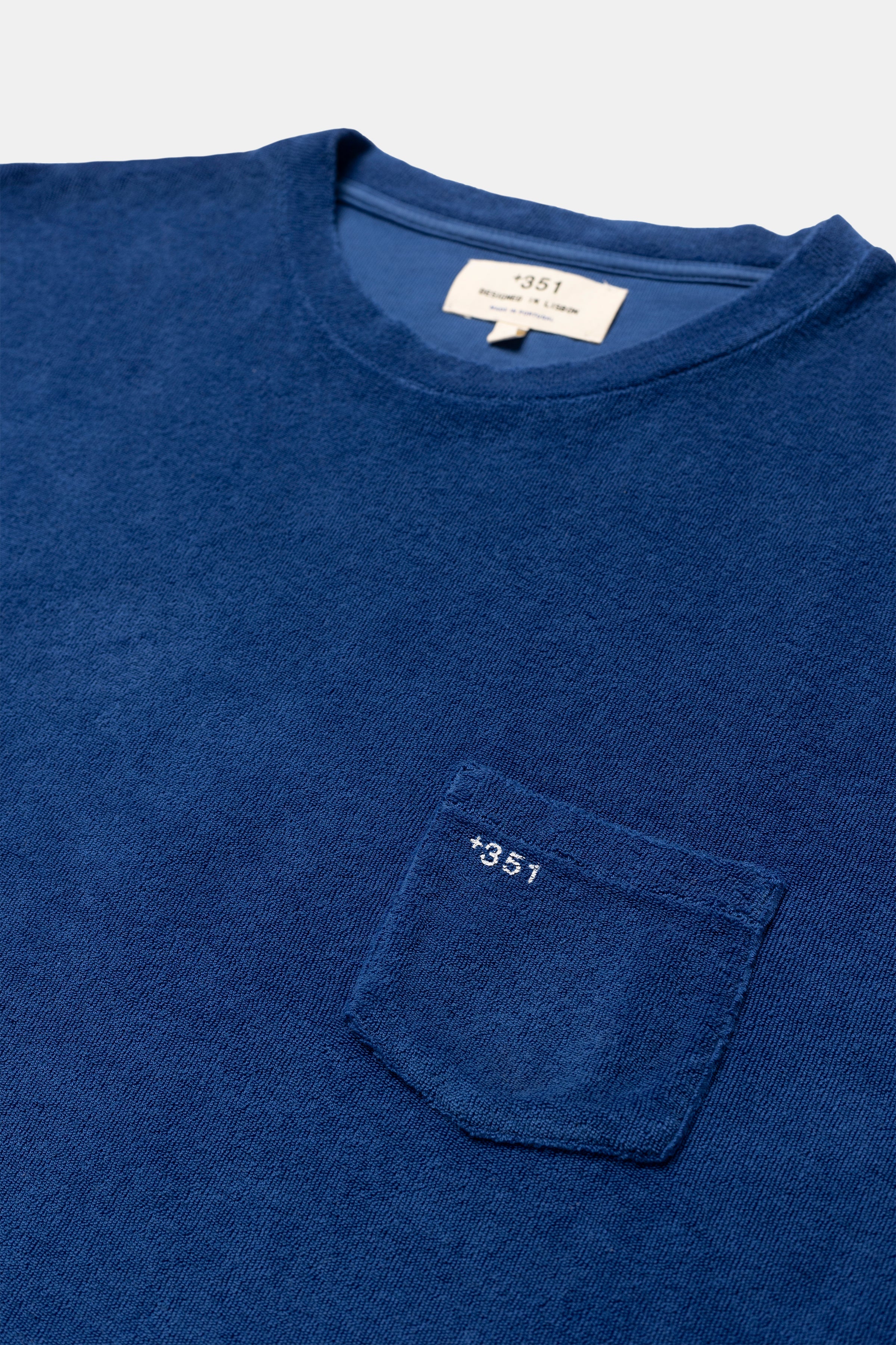 LONG SLEEVE TERRY STEEL BLUE